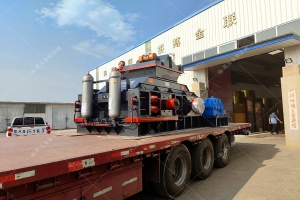 2PG1200x800型液压对辊破碎机发往河南郑州
