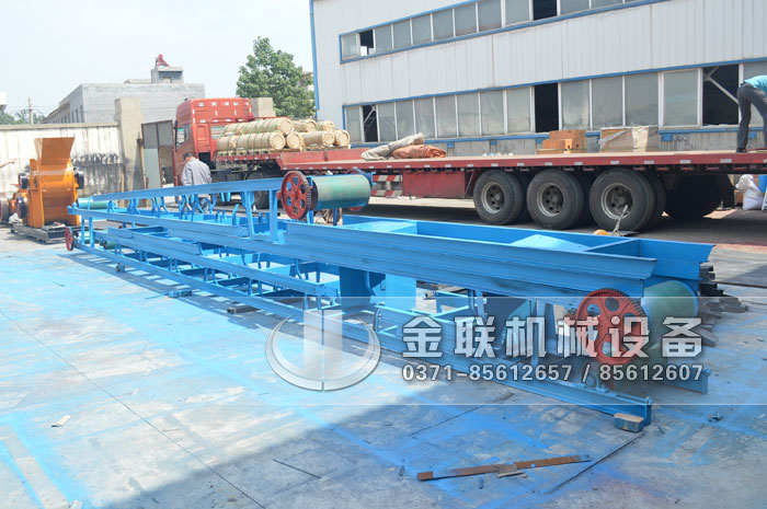86鹅卵石制砂机生产线设备发往广东7